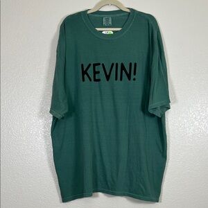 KEVIN! Green Graphic Tee, Size 3X